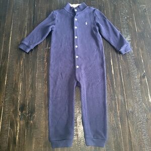 Ralph Lauren French Rib Cotton Coverall Size 24 Months